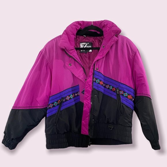Tyrolia Skiwear Vintage Retro Print Ski 